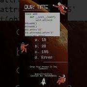 Python Quiz Python Question Question Of The Day Aruvi Institute Of Learning Tenkasi OOPs