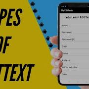 Different Types Of EDITTEXT In ANDROID Android Studio Tutorial For Beginners