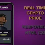 Real Time Crypto Price Responsive Dashboard HTML CSS And JS Website Design Idea No Talking