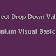 Selenium Visual Basic Net Select Dropdown Value