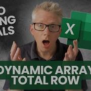 Dynamic Array Total Rows That Move Automatically Watch This