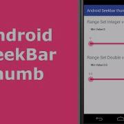 Android Seek Bar Thumb