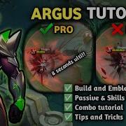 УЧЕБНИК ARGUS 2025 Учебник Argus для начинающих НОВОЕ ОБНОВЛЕНИЕ Mobile Legends