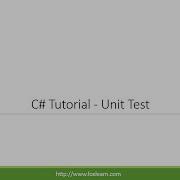 C Tutorial Unit Test
