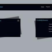 Professional Navbar Design Using HTML CSS JS Mobile First Approach