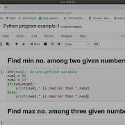 Python Program To Find Maximum Minimum Among Two And Three Numbers