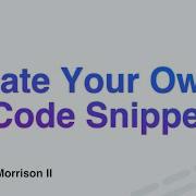 Create Your Own VSCode Snippets Snippet Generator Plugin