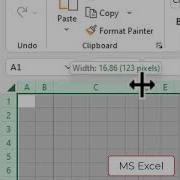 Изменение размера строк и столбцов в MS Excel