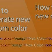 Ionic App Theme Tutorial Add New Color Customize Ionic Theme New Color Creator