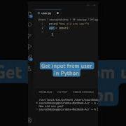 Get USER INPUT In Python FAST And EASY Pythontutorial