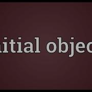 Initial Object Meaning