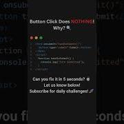 HTML Button Broken Fix This Hidden Bug Shorts Javascript Ytshorts