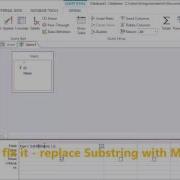 MS Access Fix Error Undefined Function Substring In Expression