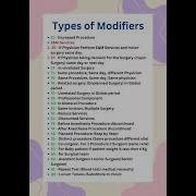 Modifiers In Medical Coding Billing Aapcandidate Ahima Medicalcoding Cpc Ccs CodingClinique