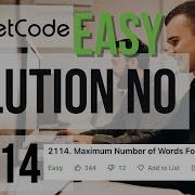 LEETCODE SOLUTION 2114 Maximum Number Of Words Found Leetcode For BEGINNERS EASY Javascript