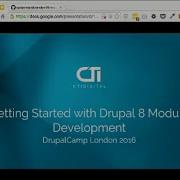 Drupalcamp London 2016 Getting Started With Drupal 8 Module Development