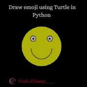 Draw Emoji Using Python Turtle Python Pythonturtle Pythontutorial Pythonlearning Programming