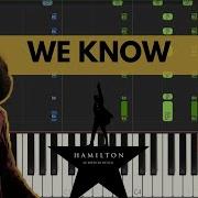 We Know Hamilton Piano Accompaniment Tutorial Synthesia