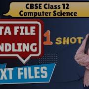 File Handling In Python Text Files Class 12 Computer Science