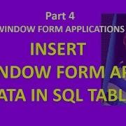 4 Simple Example To Insert Data To Database In Windows Forms