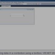How To Fill Data In A Combobox Using A Textbox VB NET 2010