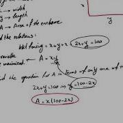 Labtube Introductory Calculus Optimization Problem Example II