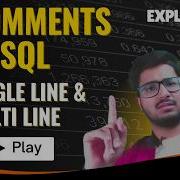 Comments In SQL Single Line And Multi Line Comments In SQL SQL For Beginners