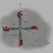Dynamics Relative Motion Using Rotating Axes Example 2
