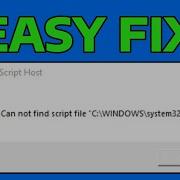 How To Fix StartupCheck Vbs Error Can T Find Script File Fix Windows Script Host