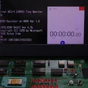 Grant Searle S BASIC Running On 8080 Emulator On Intel 4004 Opening Message And Calculation Of SQR