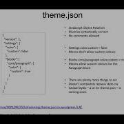 WordPress 5 8 Theme Json
