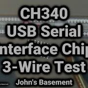 CH340C USB Serial Adapter 3 Wire Breadboard Test