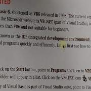 17 10 2020 Class 8 Sub Computer Chapter 7 Getting Started With Visual Basic