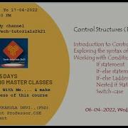 Control Structures In C Part 1 Live 4
