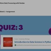 Introduction To Data Science In Python University Of Michigan Week 3 Quiz Answer Coursera