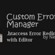 Custom Error Page Manager 404 And 20 Template Editor And Redirector