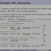 Multiple Linear Regression Interactions Effect Modification