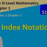 O Level Maths Class S1C1 008 What Is Index Notation