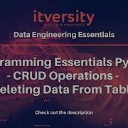 Programming Essentials Python CRUD Operations Deleting Data From Table