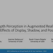 Depth Perception In Augmented Reality IEEE VR 2022