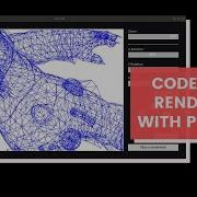 Python Tkinter GUI 3D Graphics Renderer From Scratch Code Provided