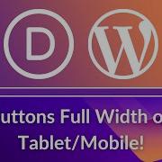 Divi Theme Tutorial Make A Button Full Width On Tablet Mobile Devices