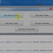 How To Make A Shutdown Panel From Visual Stdio 2008 2010 Easy