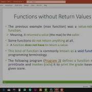 CPIT110 Chapter 6 76 6 4 Functions With Without Return Values Part 1 Of 2