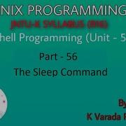 UNIX Programming Part 56 Shell Programming The Sleep Command