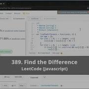 How To Solve 389 Find The Difference On LeetCode Javascript
