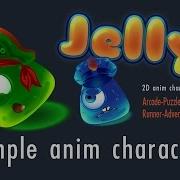 Asset Store Unity3d 2D Anim Jelly Pack V 2 Sample Anim Character