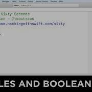 Doubles And Booleans Swift In Sixty Seconds