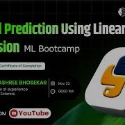 Rainfall Prediction Using Linear Regression ML Bootcamp