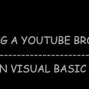 VB6 Simple YouTube Browser